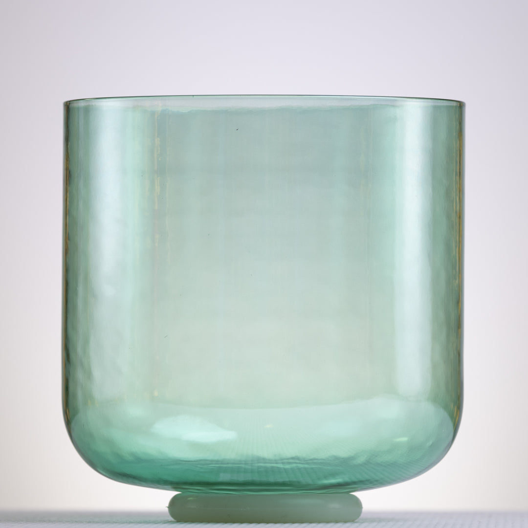 Green throat chakra sound healing bowl