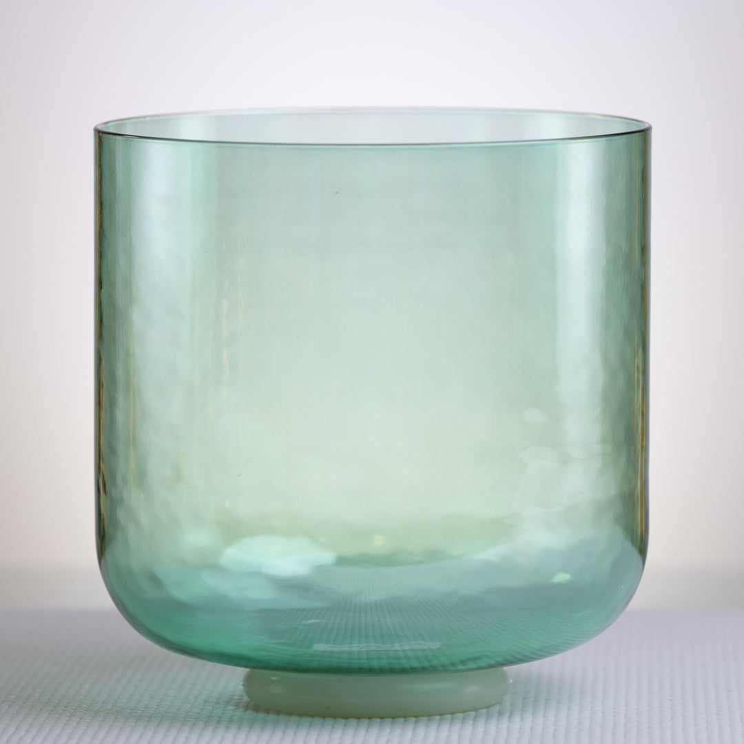 Green sound healing bowl