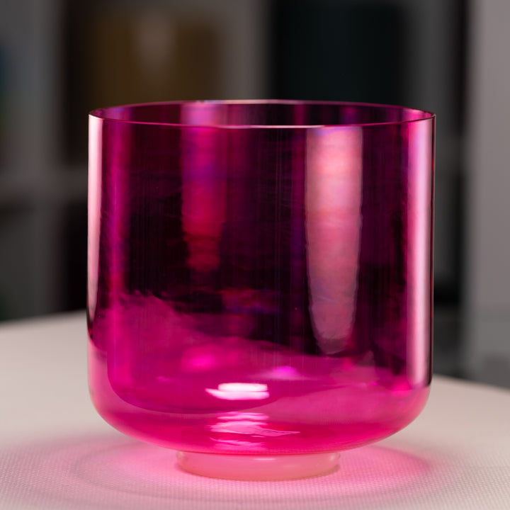 9" G#-12 Fractal Fuchsia Singing Bowl from Sacred Singing Bowls™