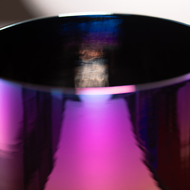 9" G#-14 Celestial Rainbow Singing Bowl close up