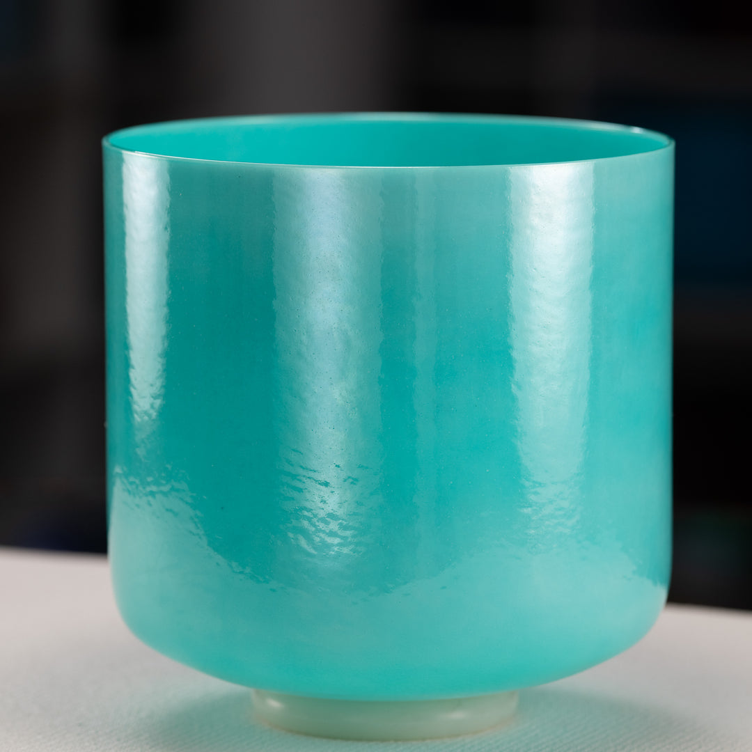 9" G#-24 Turquoise Tide Crystal Singing Bowl from Bowls of Sound