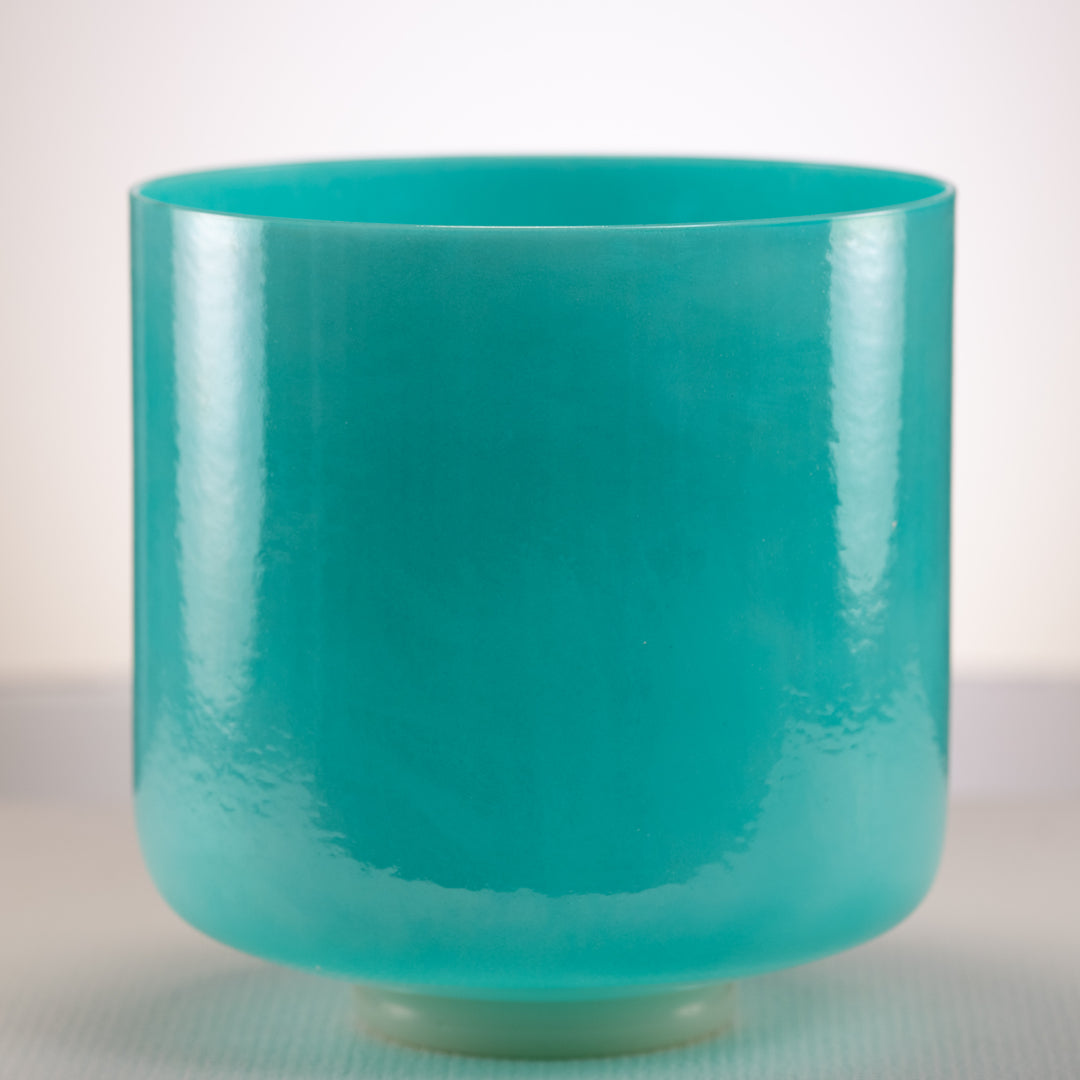 9" G#-24 Turquoise Tide Crystal Singing Bowl from Sacred Singing Bowls™