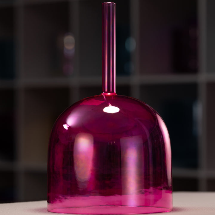 9" G#-27 Fractal Fuchsia Handheld Singing Bowl from Bowls of Sound