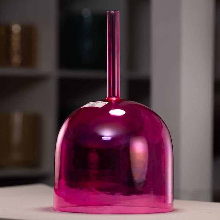 9" G#-27 Fractal Fuchsia Handheld Singing Bowl from Sacred Singing Bowls™