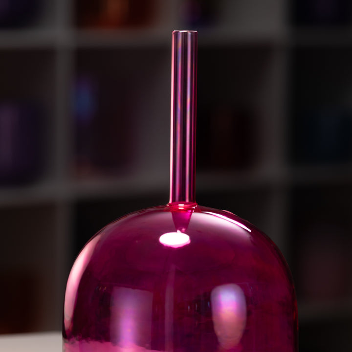 Pink crystal singing bowl