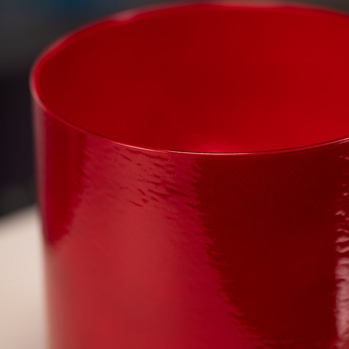 Red crystal singing bowl