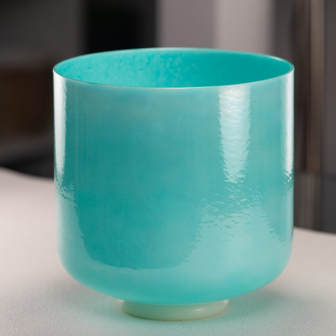 9" G+0 Turquoise Tide Crystal Singing Bowl from Bowls of Sound