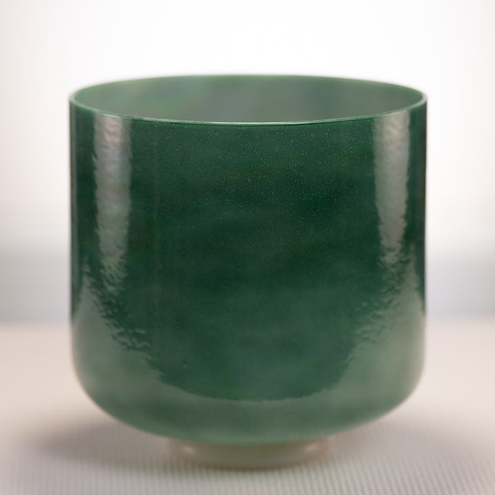 Green crystal sound bowl