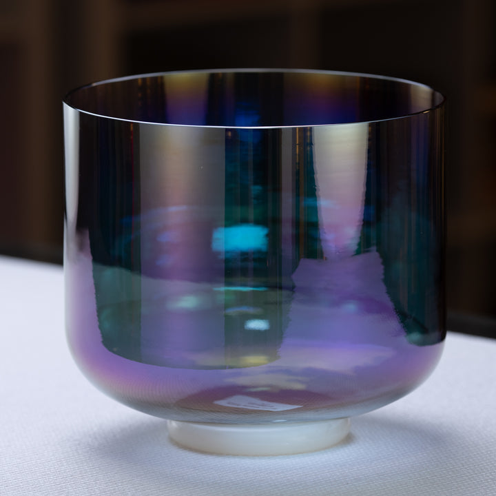 9" G#+41 Aurora Sky Crystal Singing Bowl from Bowls of Sound