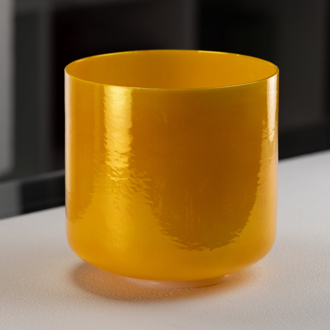 Yellow throat chakra sound bowl