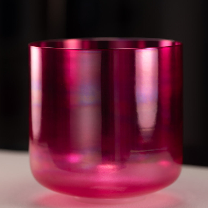 9" G#+4 Pink Lotus Crystal Singing Bowl, Perfect Pitch from Bowls of Sound