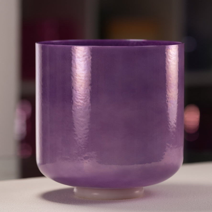 9" A-17 Lilac Blossom Crystal Singing Bowl