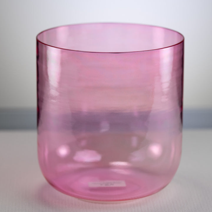 8" A#-29 Pink Lotus Crystal Singing Bowl