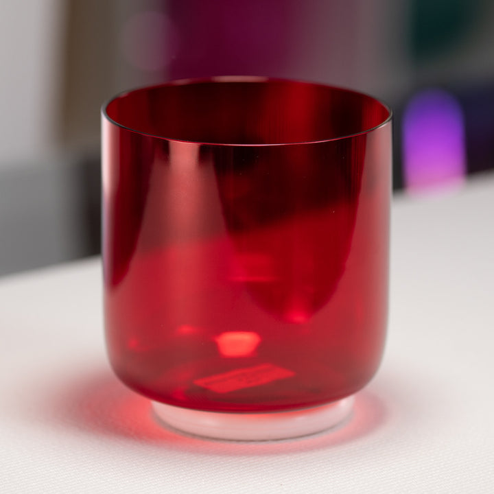 6" G-44 Ruby Ray Crystal Singing Bowl