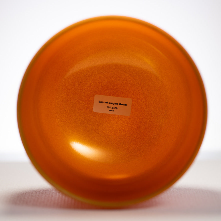 10" B-29 Setting Sun Frosted Crystal Singing Bowl