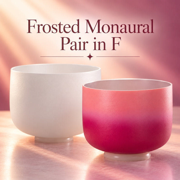 4th Octave Frosted Monaural Pair in F