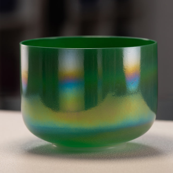 8" F#-24 Forest Fairy Celestial Frosted Singing Bowl