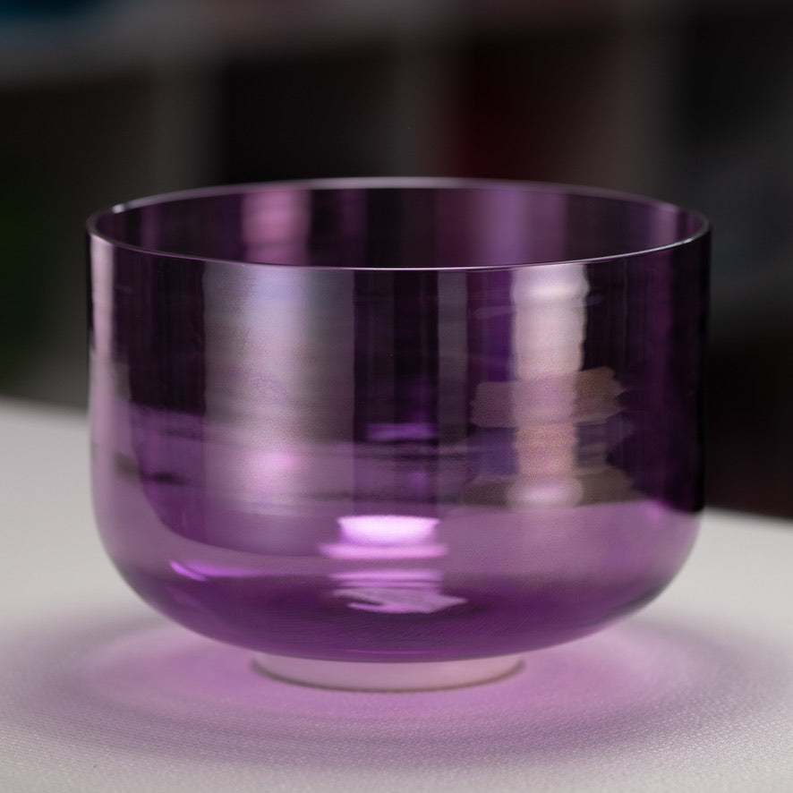 9.75" C#-42 Lavender Lotus Crystal Singing Bowl