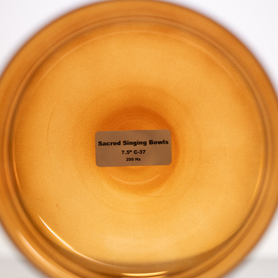 7.5" C-37 Sacred Ground Crystal Singing Bowl