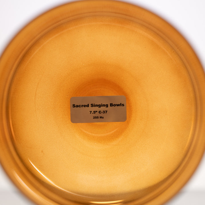 7.5" C-37 Sacred Ground Crystal Singing Bowl