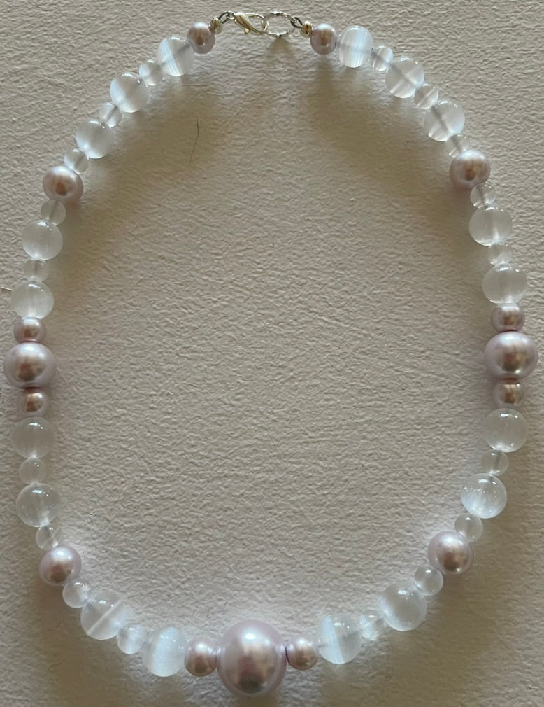 Selenite Necklace