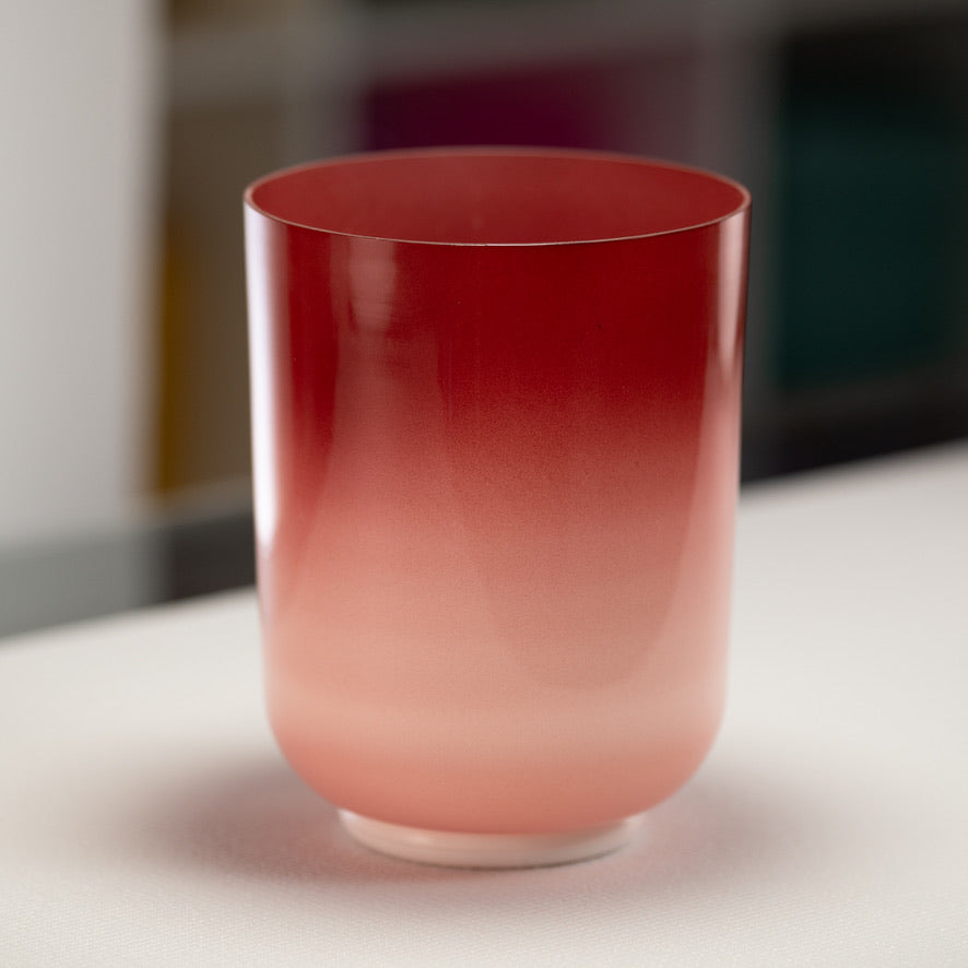7" D-37 Crimson Dawn Crystal Singing Bowl