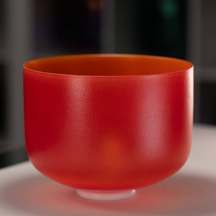 12" G#-27 Sedona Sunrise Frosted Crystal Singing Bowl
