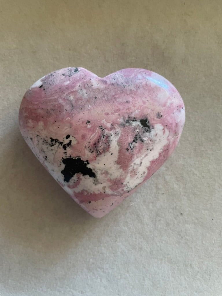 Large Peruvian Rhodonite Heart