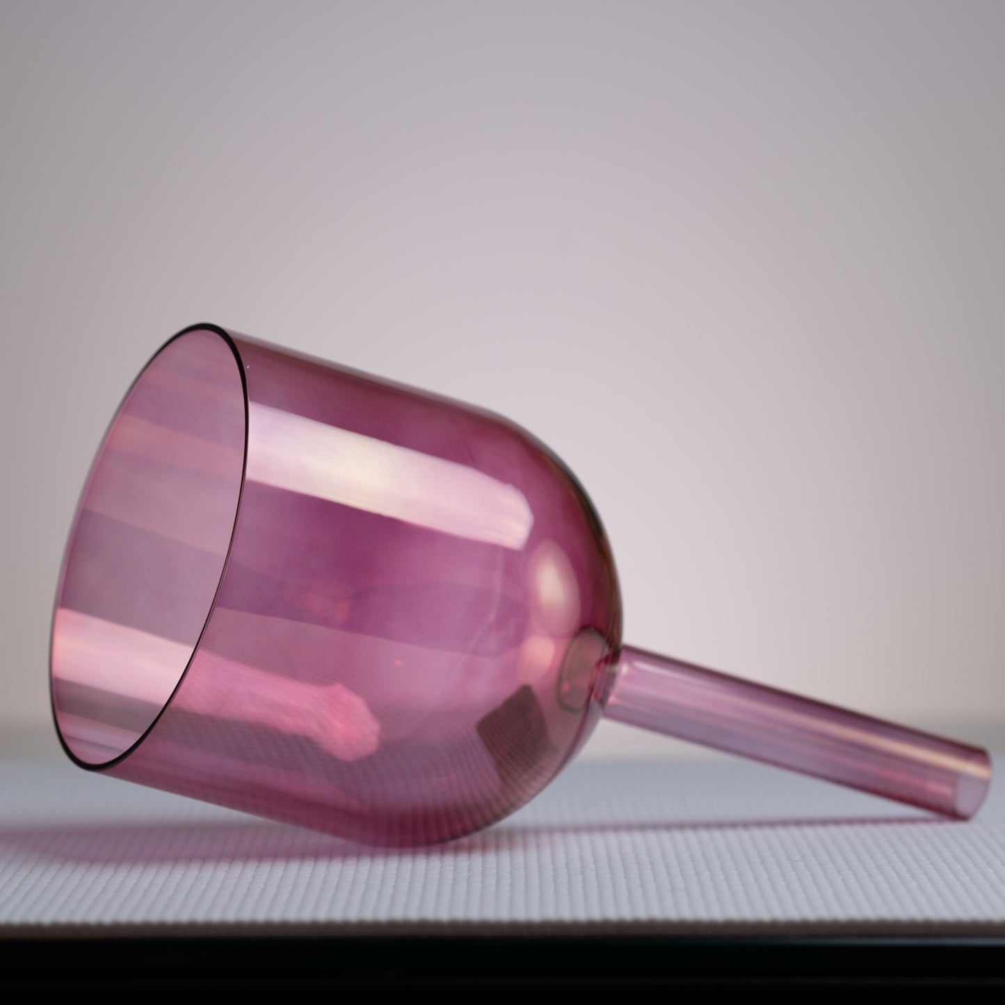 6" G-9 Purple Tourmaline Color Crystal Singing Bowl, Perfect Pitch, Handheld, Sacred Singing Bowls