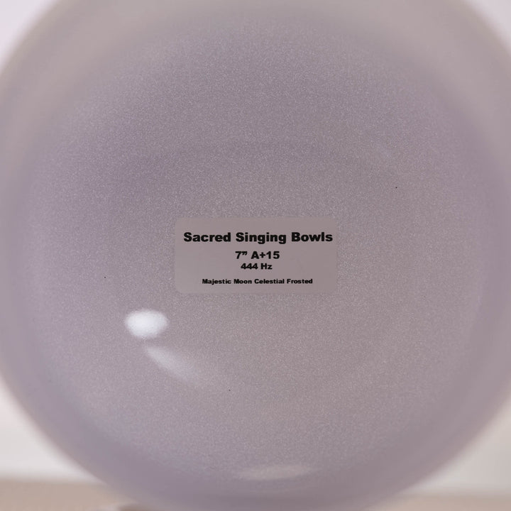7" A+15 Majestic Moon Celestial Frosted Crystal Singing Bowl