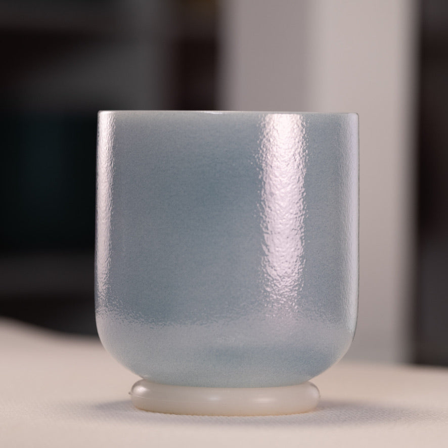 6" B+18 Indigo Child Celestial Frosted Singing Bowl