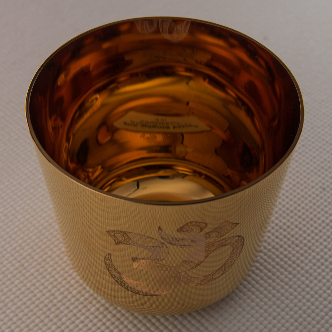 6.5" F-2 Gold "Om" Symbol Bowl