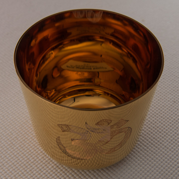 6.5" F-2 Gold "Om" Symbol Bowl