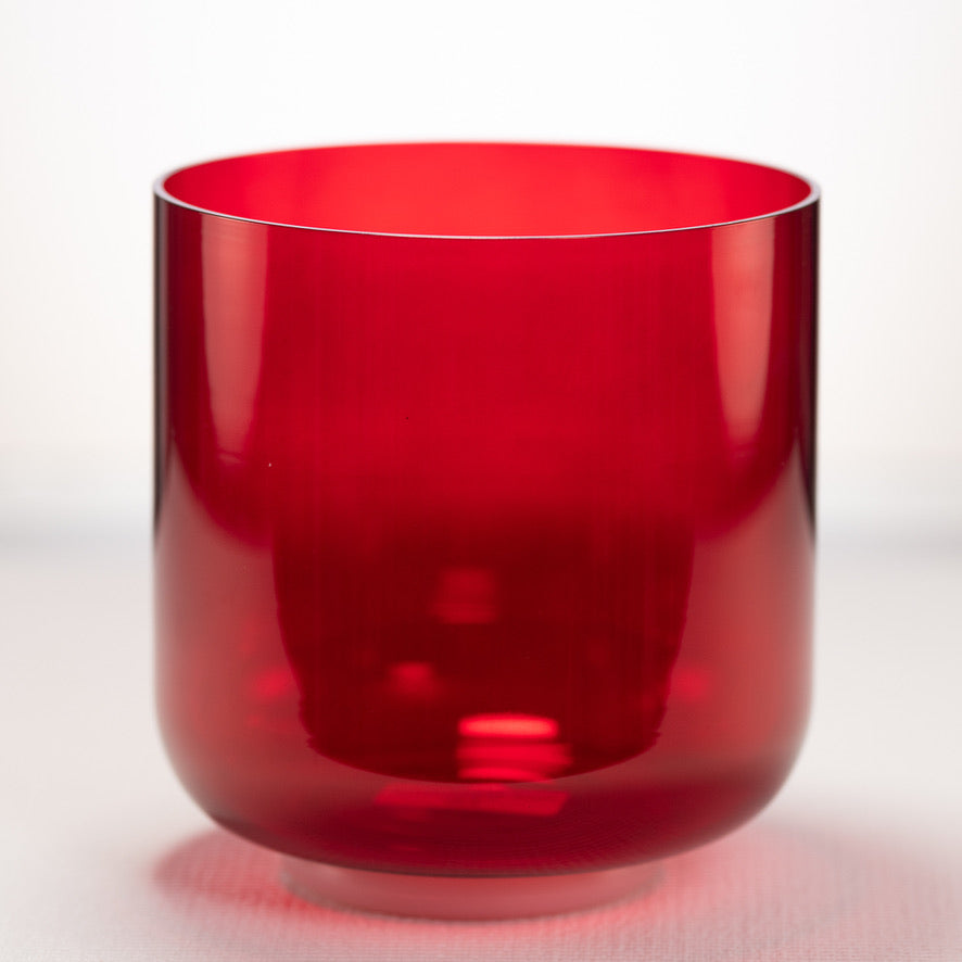 7.5" D+7 Ruby Ray Crystal Singing Bowl, Perfect Pitch