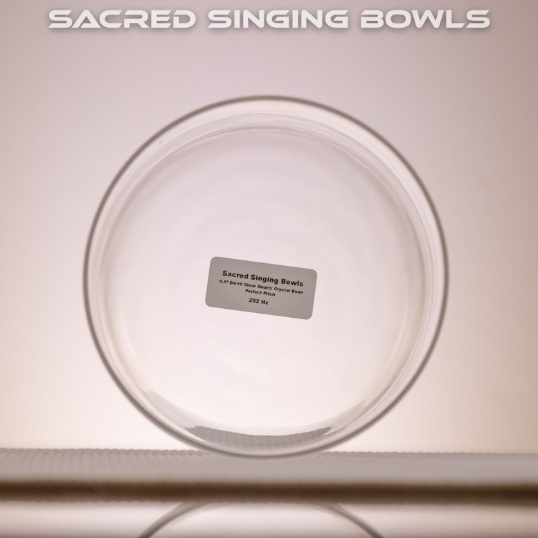 Harmonic Clear Quartz Crystal Singing Bowls: A# Major, Perfect Pitch, Sacred Singing Bowls