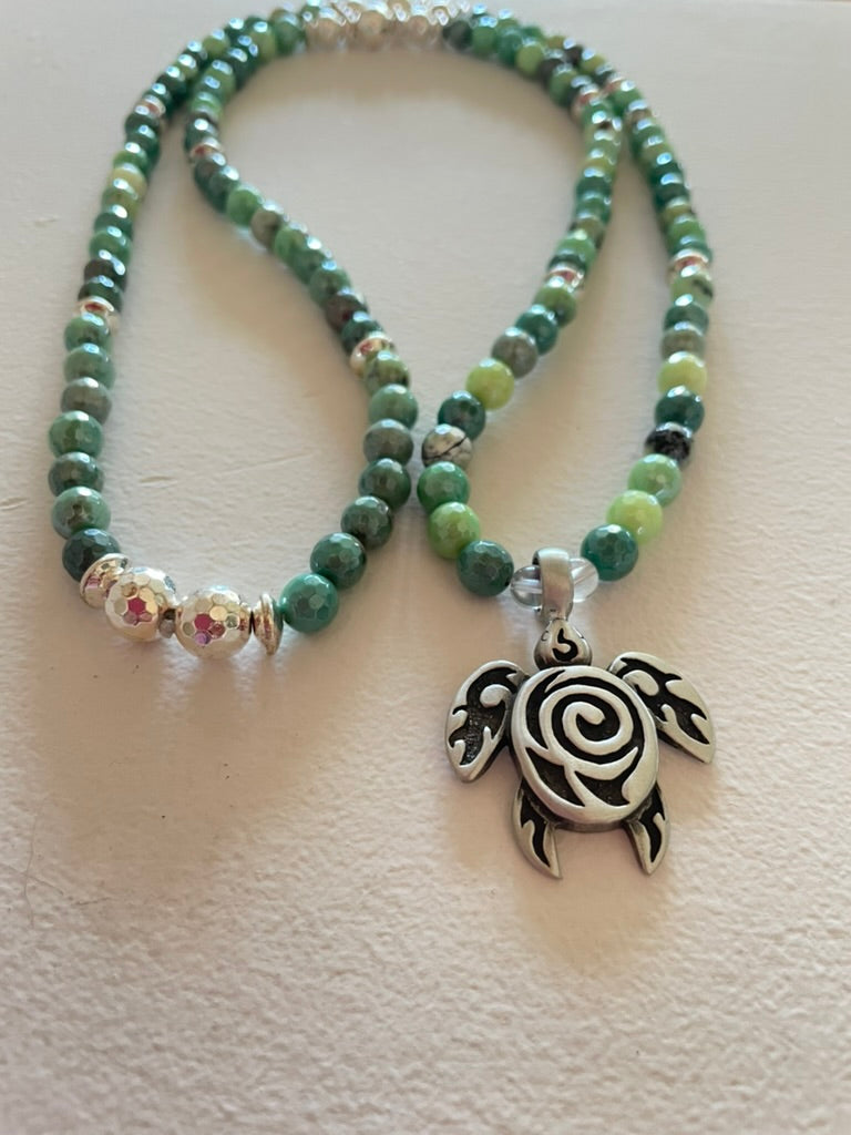 Green Opal Mala