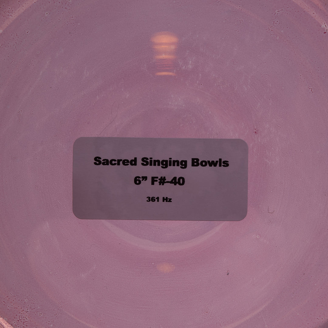 6" F#-40 Healing Violet Flame Bowl