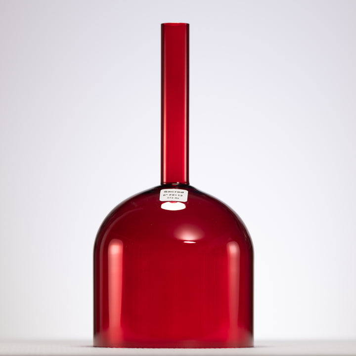 6" F#+12 Ruby Ray Crystal Singing Bowl, Handheld