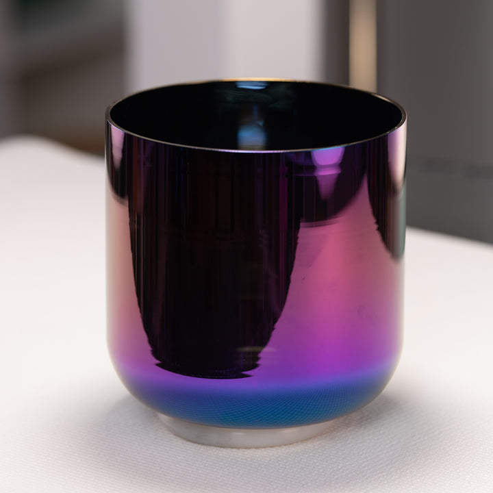 7" D+35 Celestial Rainbow Crystal Singing Bowl
