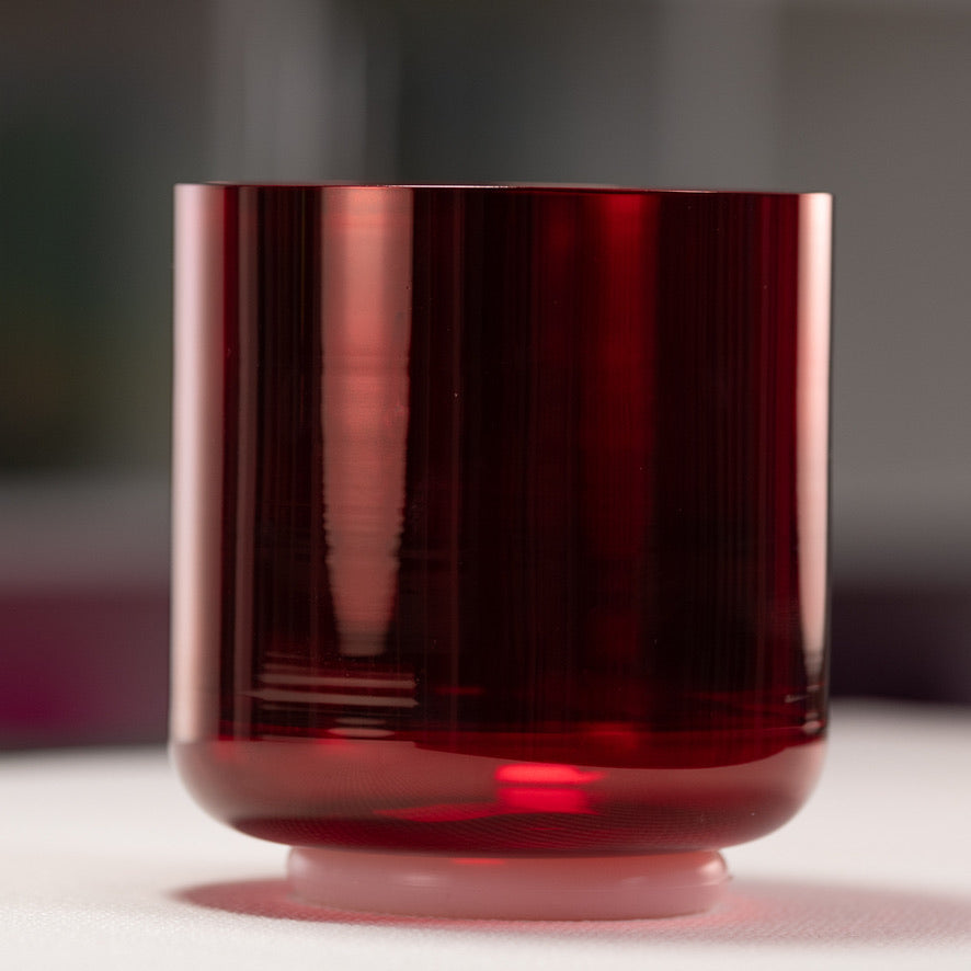 6.5" F#-43 Ruby Ray Crystal Singing Bowl