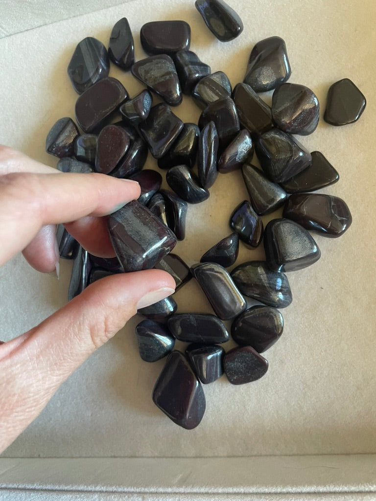 Two Tone Hematite Tumbles