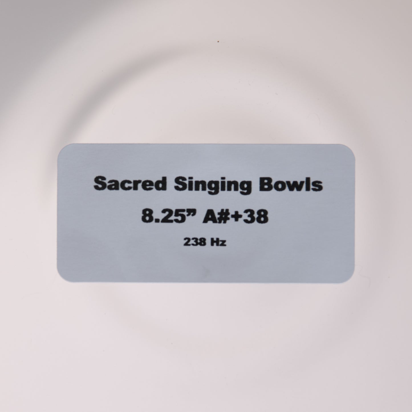 8.25" A#+38 Clear Quartz Crystal Singing Bowl, Sacred Singing Bowls