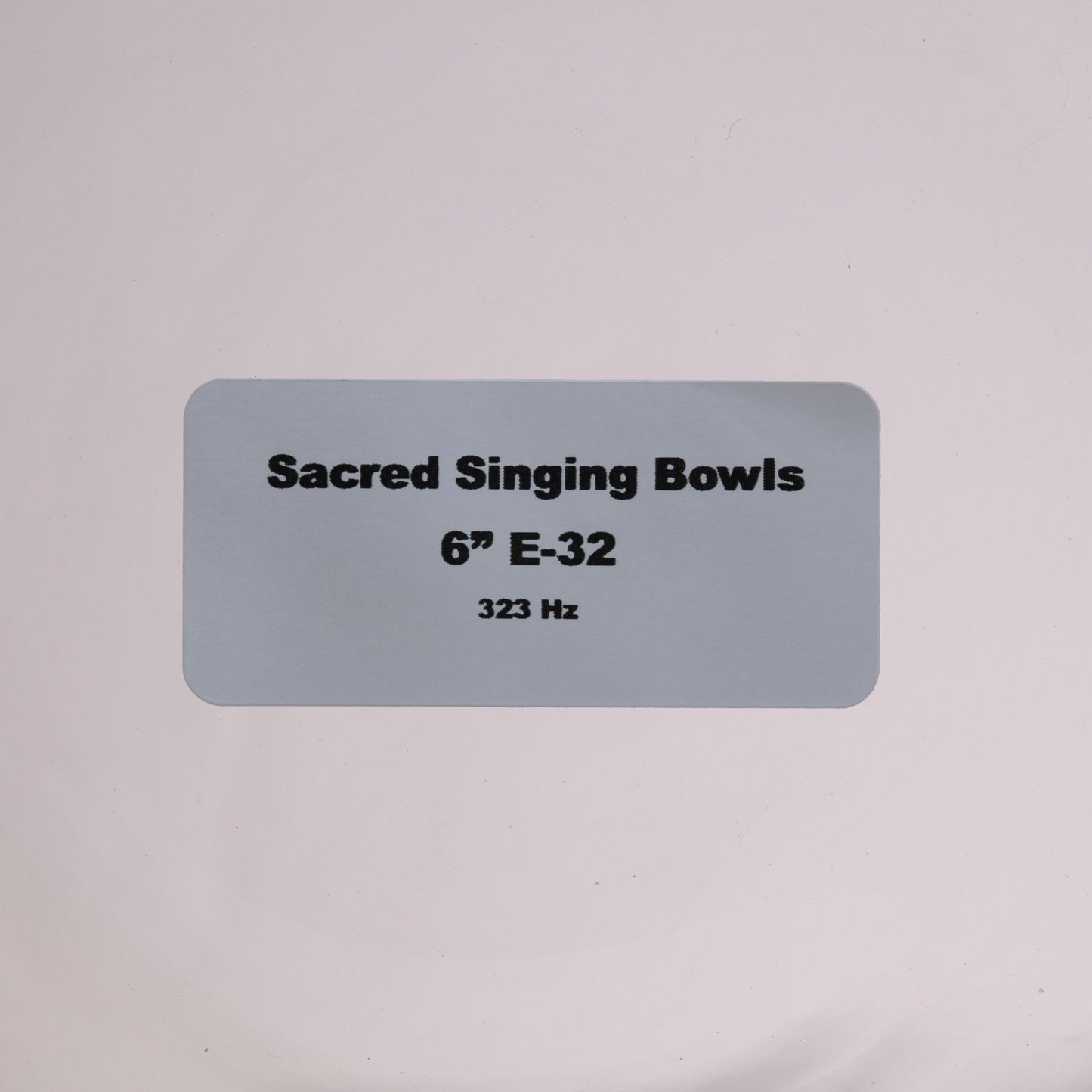 6" E-32 Clear Quartz Crystal Singing Bowl, Sacred Singing Bowls