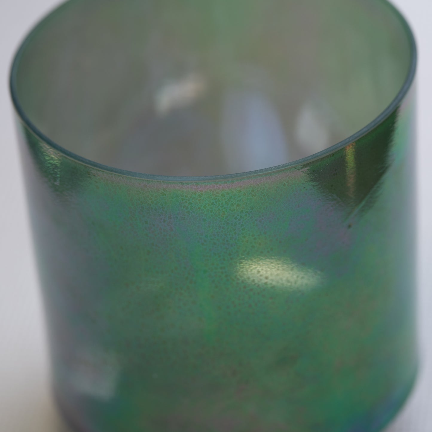 7" D-40 Malachite Platinum Crystal Singing Bowl, Crystal Tones™