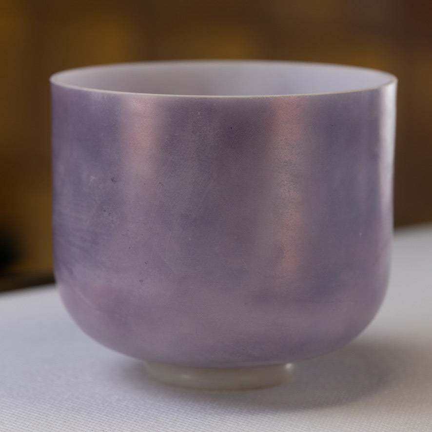 10" C-50 Lavender Sunset Gold Crystal Singing Bowl