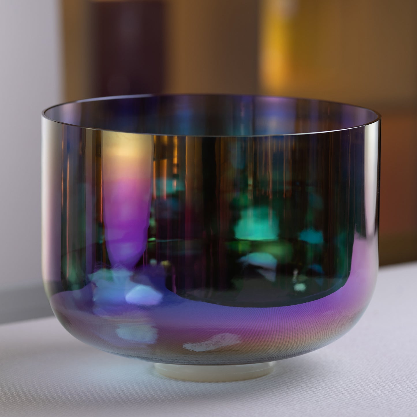 12" D#-45 Aurora Sky Crystal Singing Bowl