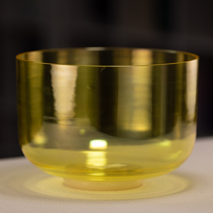 9.75" B+6 Radiant Sun Crystal Singing Bowl, Perfect Pitch