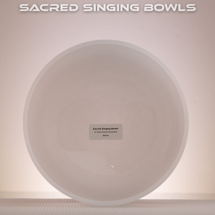 Frosted Crystal Bowl Set: F# Major