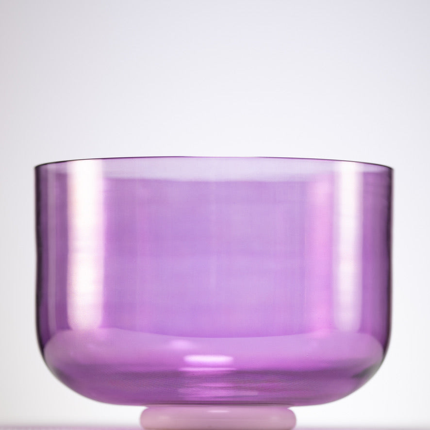 9.75" C#-42 Lavender Lotus Crystal Singing Bowl