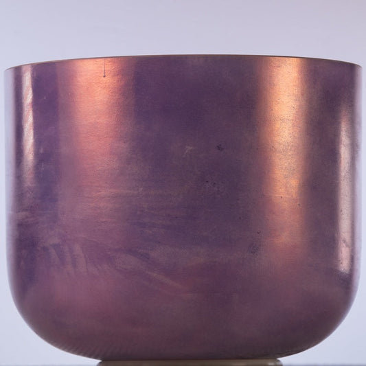 10" C-50 Lavender Sunset Gold Crystal Singing Bowl, Crystal Tones ™